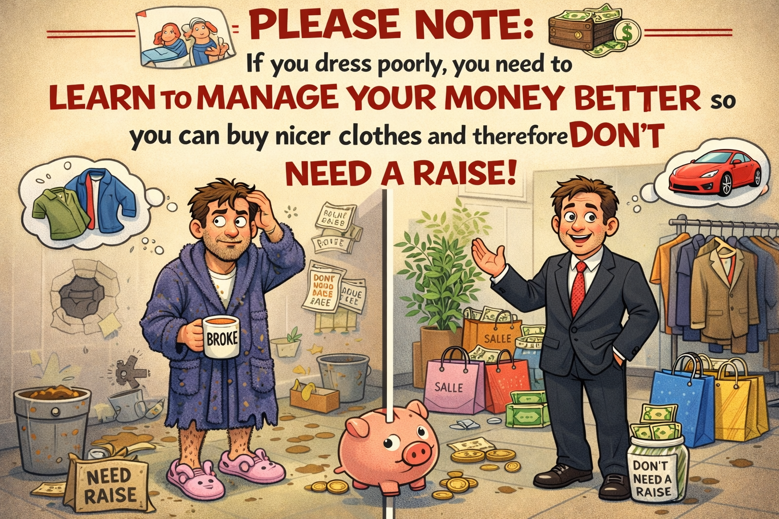 dress better so you dont need a raise